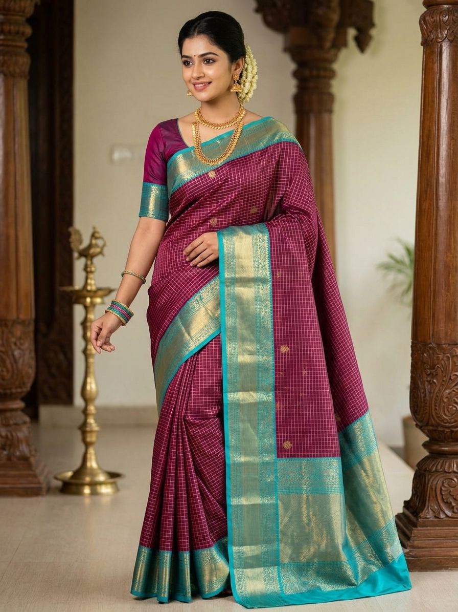 Kanchi Mix Silk Saree