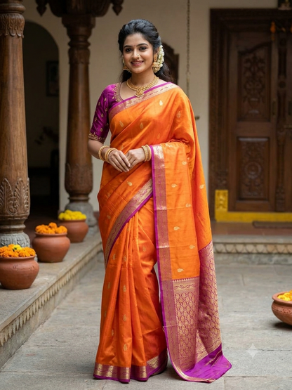 Kanchi Mix Silk Saree