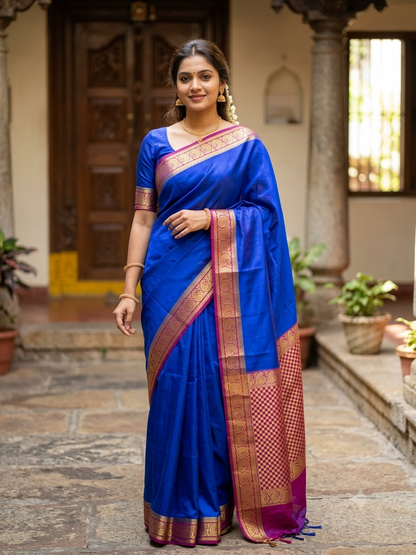 Pure Mysore Silk Saree ( 60 Grams )