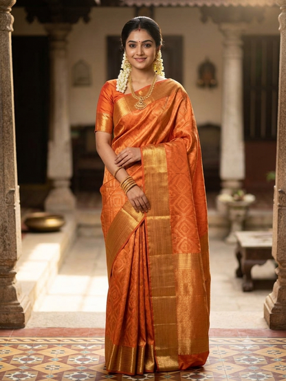 Kanchi Mix Silk Saree