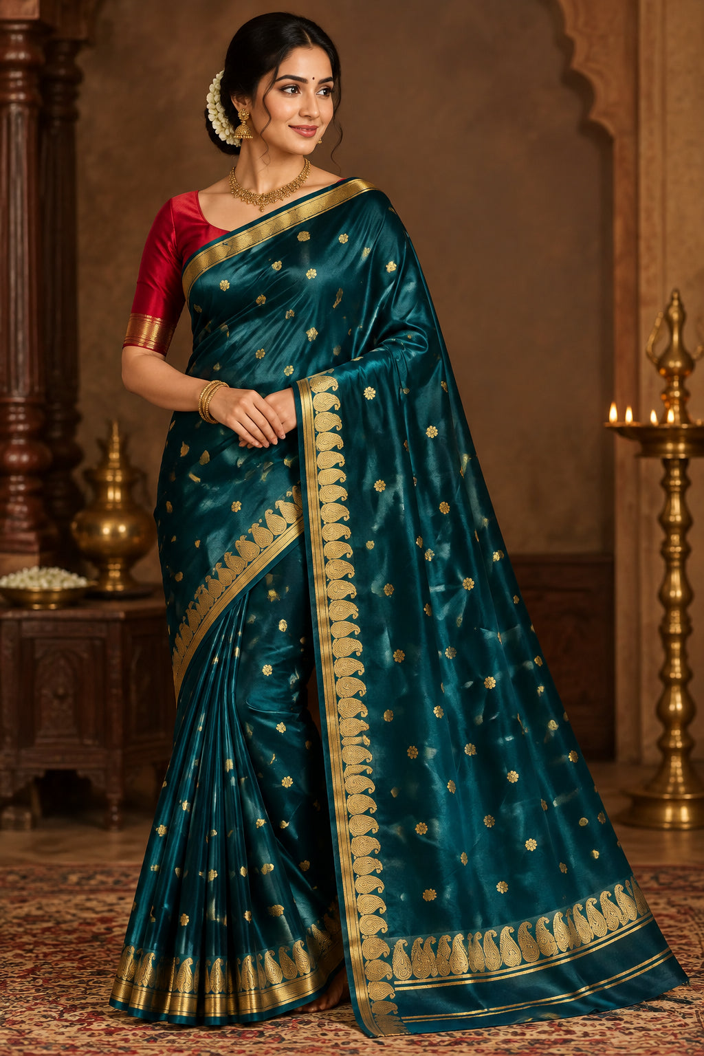 Pure Mysore Silk Saree.