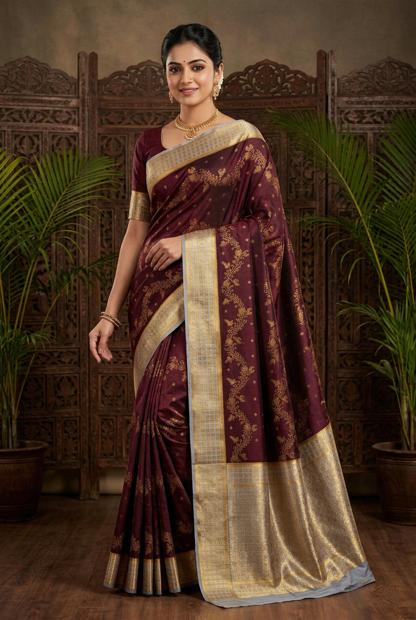 Pure Mysore Silk Saree.