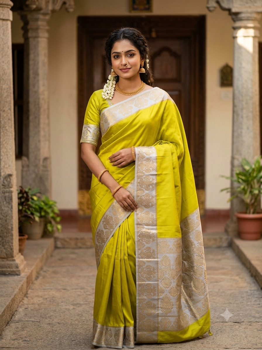 Pure Mysore Silk Saree.