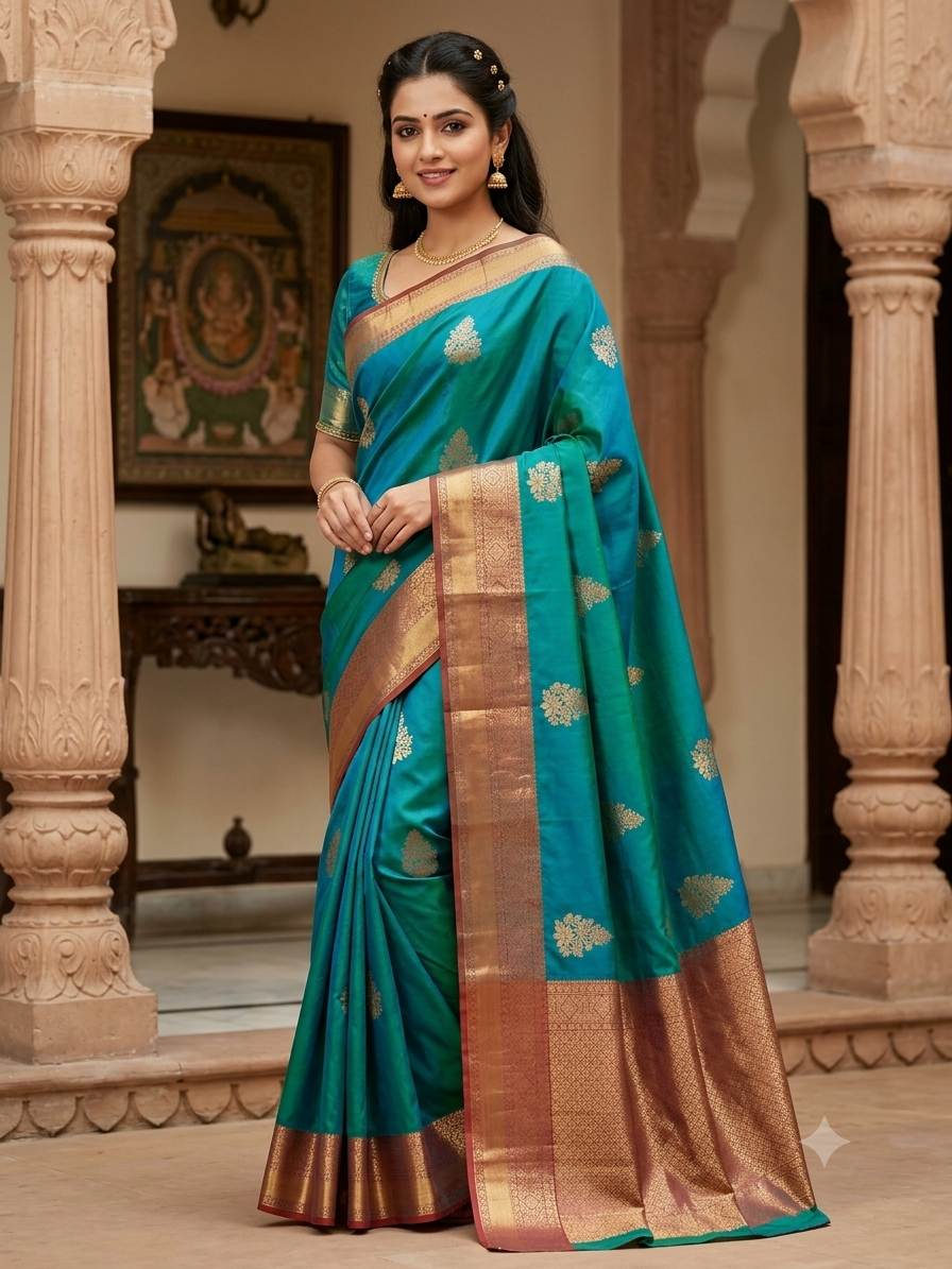 Kanchi Mix Silk Saree