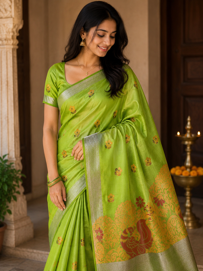 Kanchi Mix Silk Saree