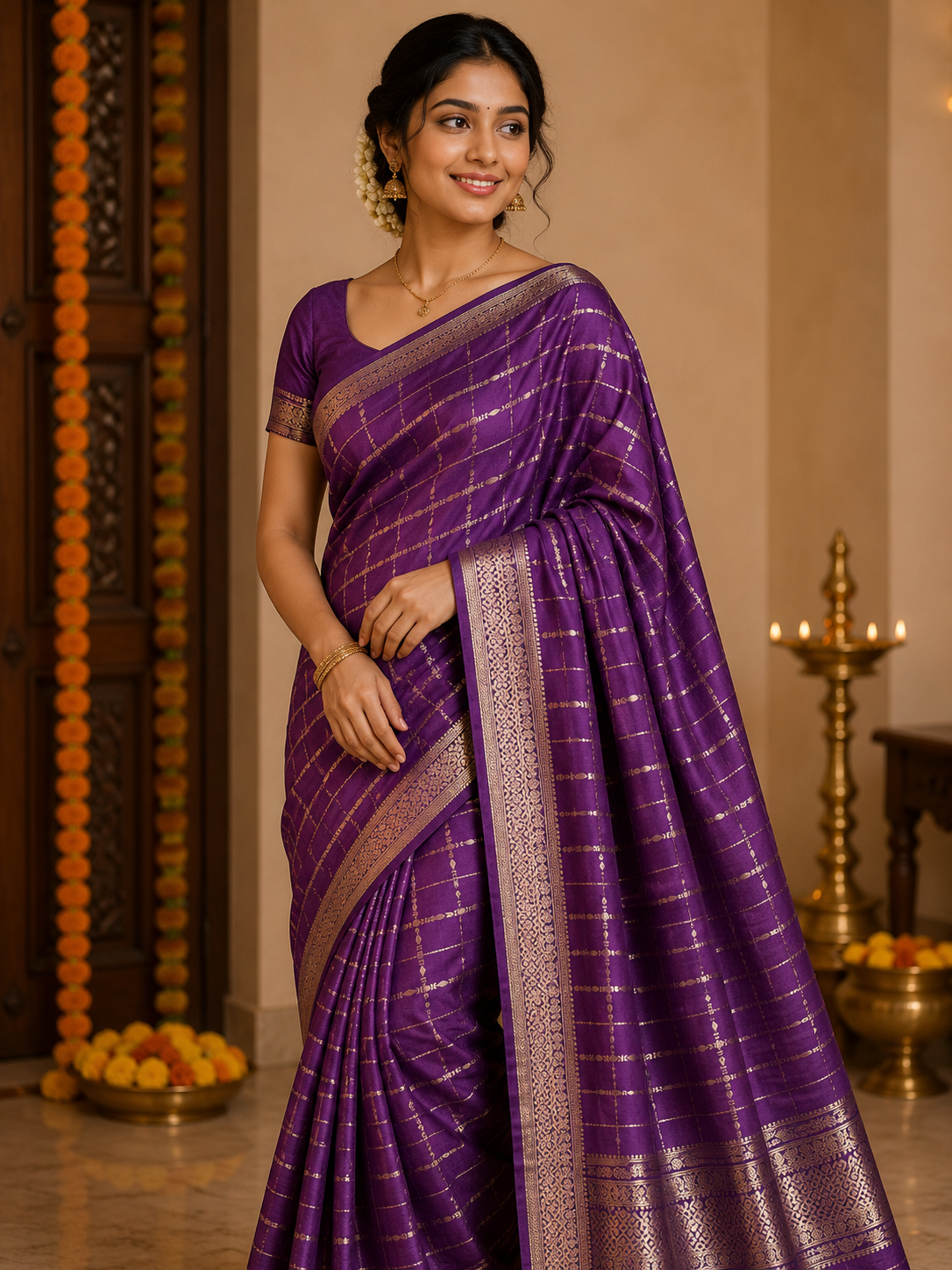 Pure Mysore Silk Saree.