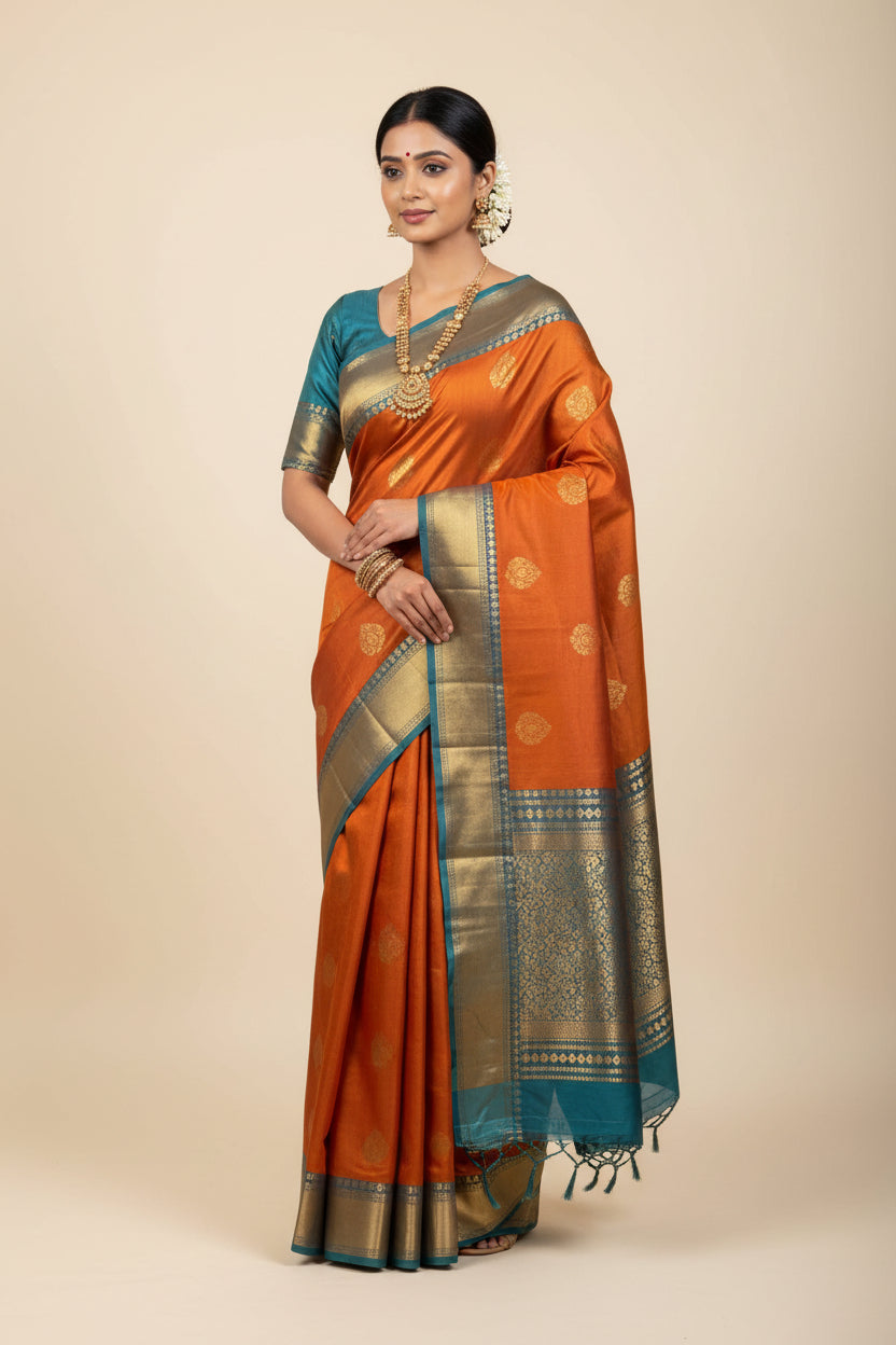 Kanchi Mix Silk Saree