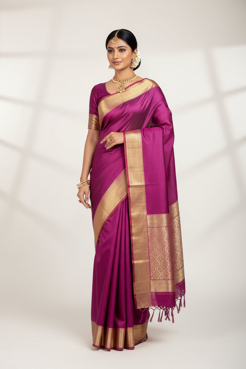 Pure Mysore Silk Saree.