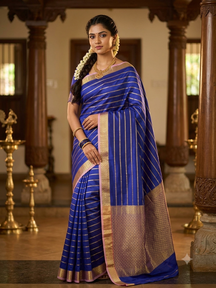 Pure Mysore Silk Saree ( 60 Grams )