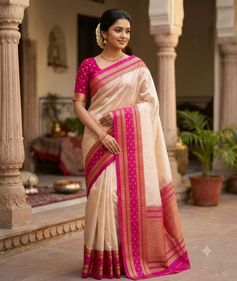 Pure Mysore Silk Saree.