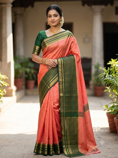 Pure Mysore Silk Saree.