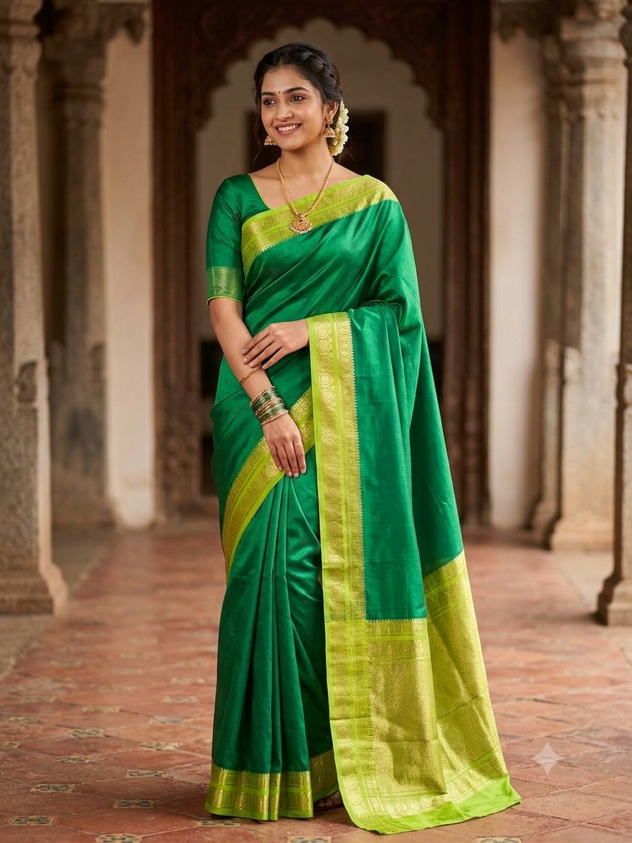 Pure Mysore Silk Saree.