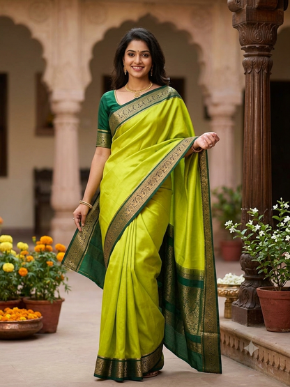 Pure Mysore Silk Saree.