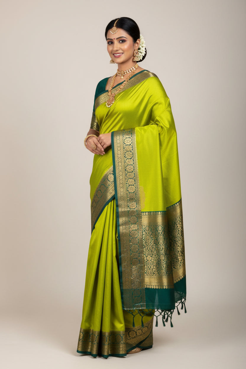 Pure Mysore Silk Saree ( 60 Grams )