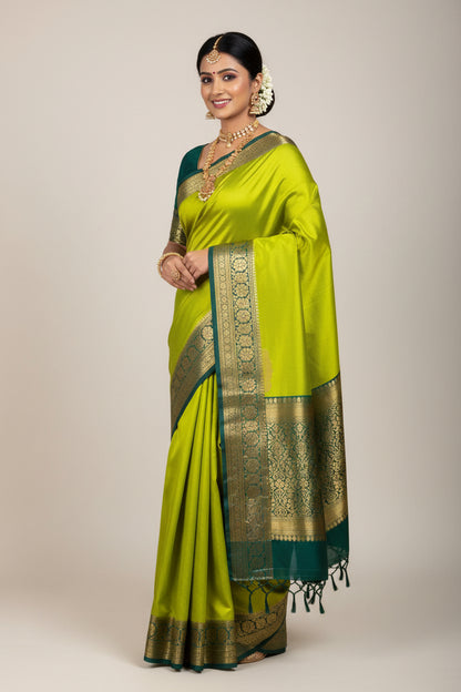 Pure Mysore Silk Saree ( 60 Grams )
