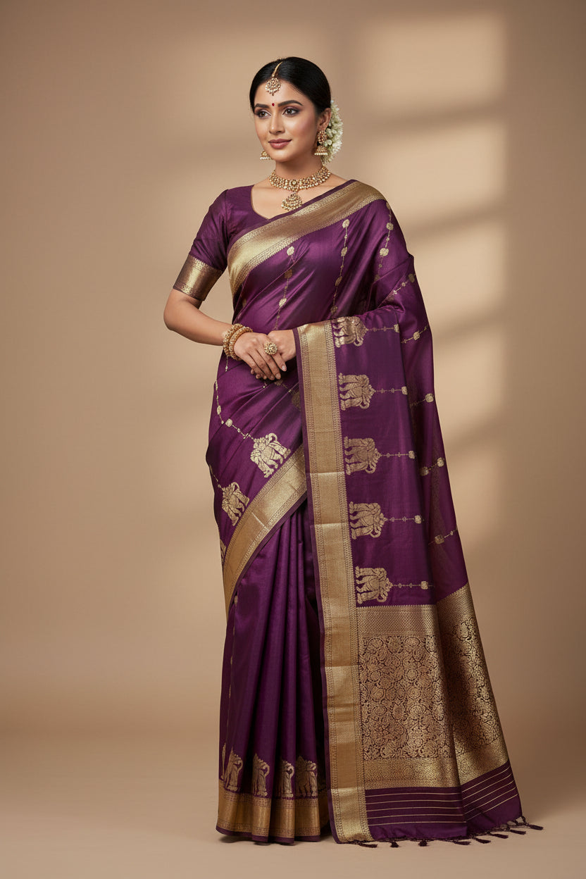 Pure Mysore Silk Saree.