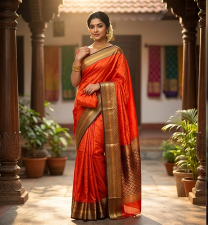Pure Mysore Silk Saree ( 60 Grams )