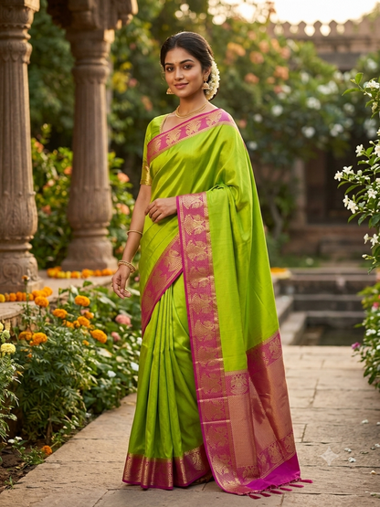 Pure Mysore Silk Saree.
