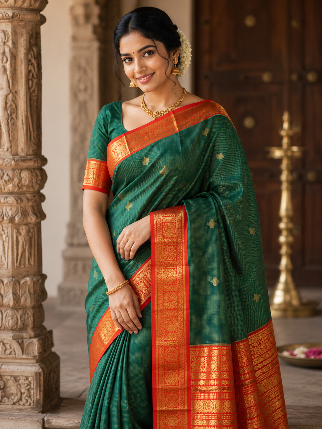 Kanchi Mix Silk Saree