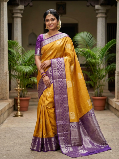 Kanchi Mix Silk Saree