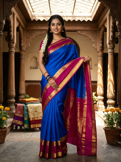 Pure Mysore Silk Saree ( 60 Grams )