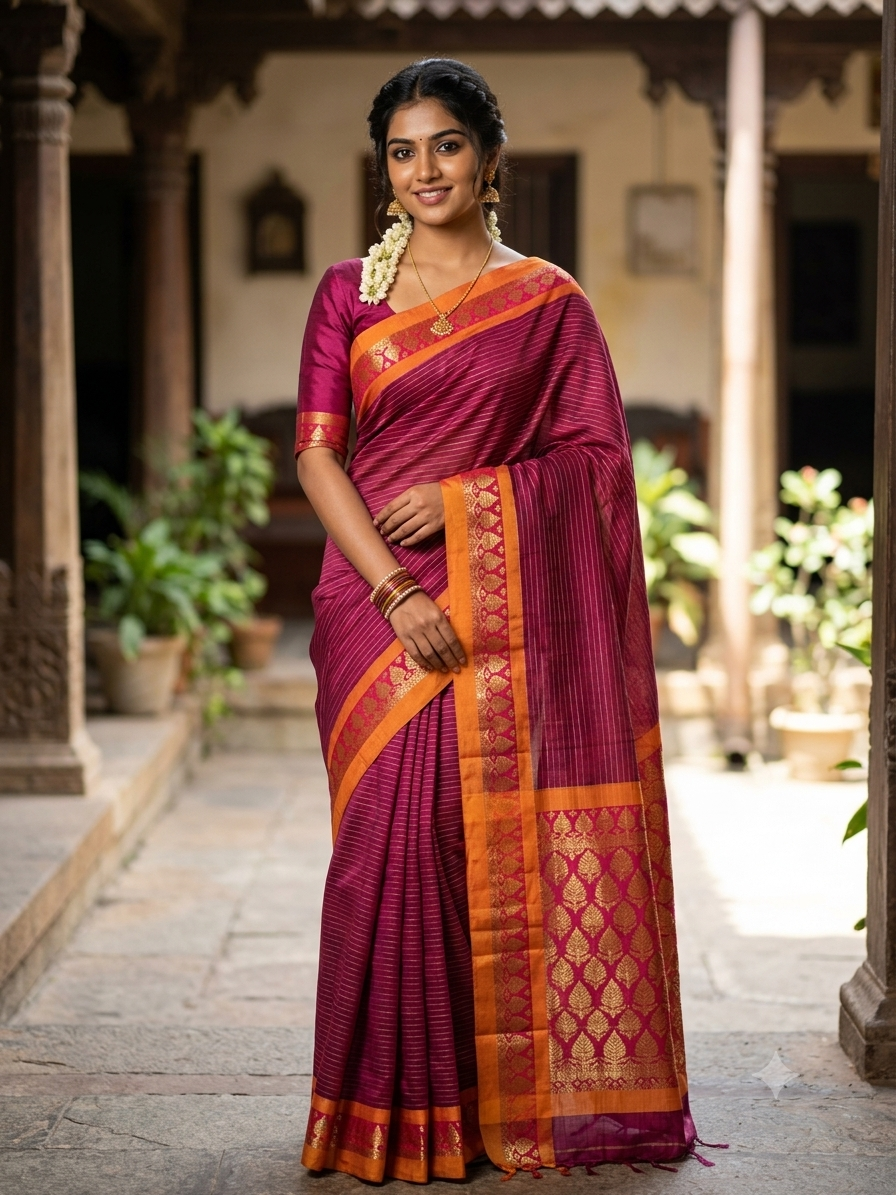 Pure Cotton Silk Saree