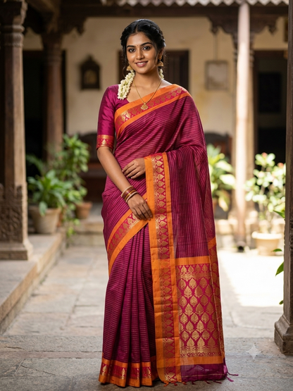 Pure Cotton Silk Saree