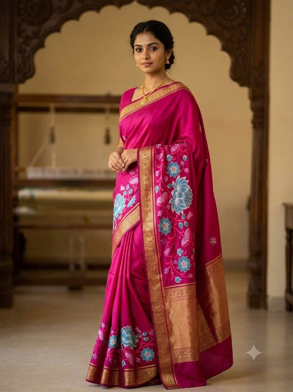 Pure Mysore Silk Saree.