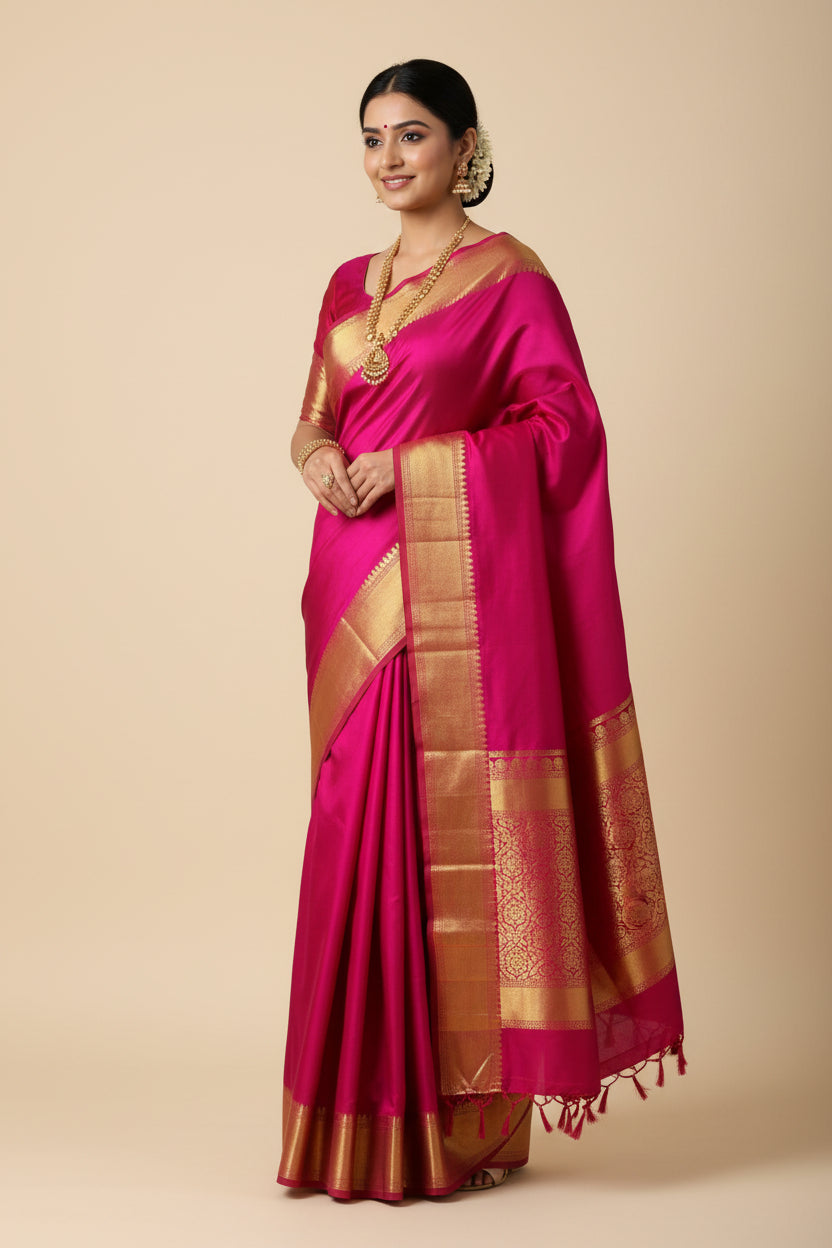 Pure Mysore Silk Saree.