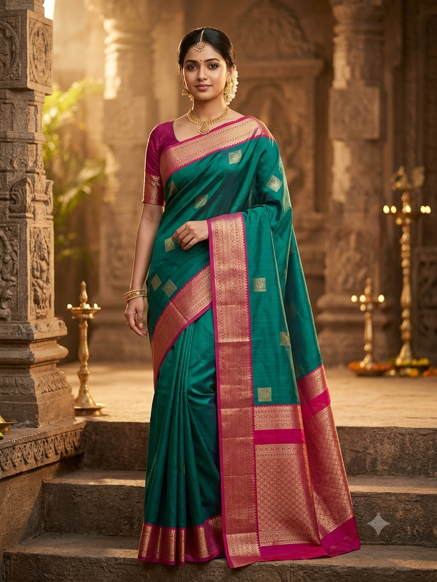 Kanchi Mix Silk Saree
