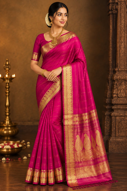 Pure Mysore Silk Saree ( 60 Grams )