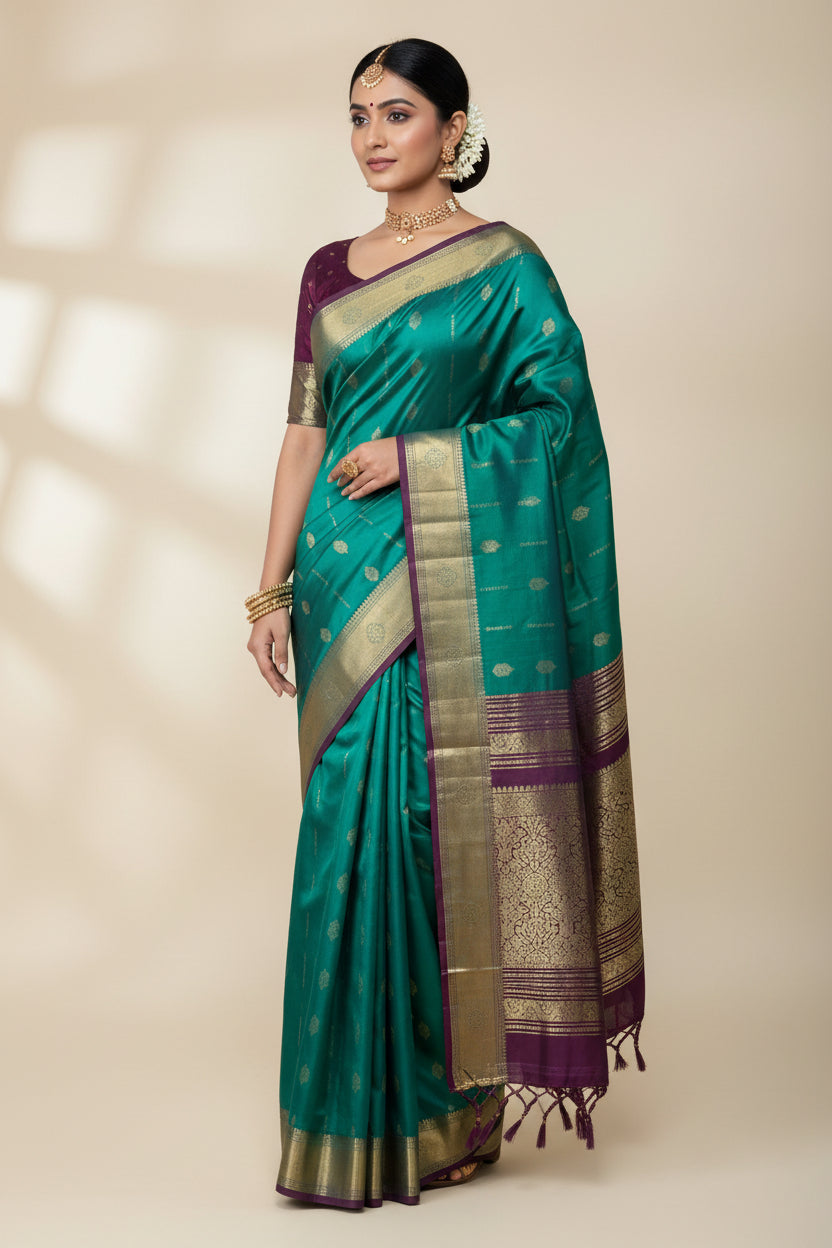 Kanchi Mix Silk Saree