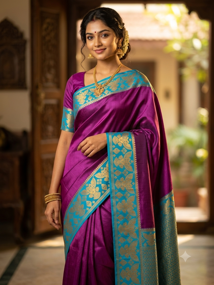 Pure Mysore Silk Saree.