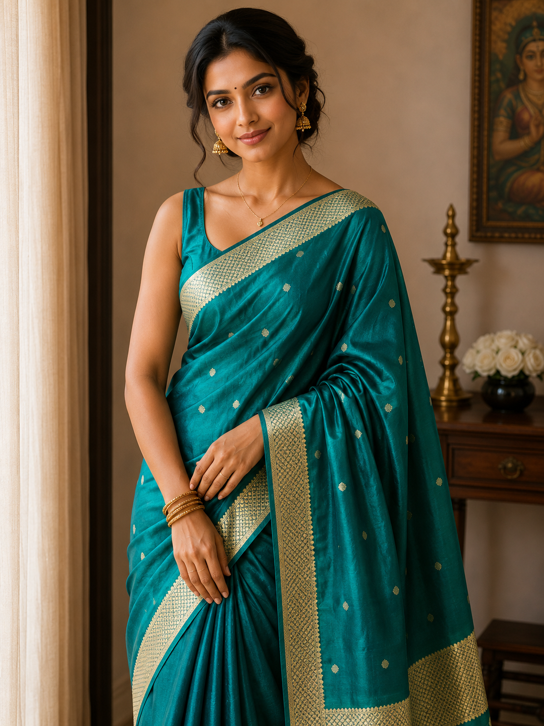 Pure Mysore Silk Saree ( 60 Grams )