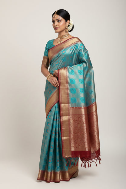 Kanchi Mix Silk Saree