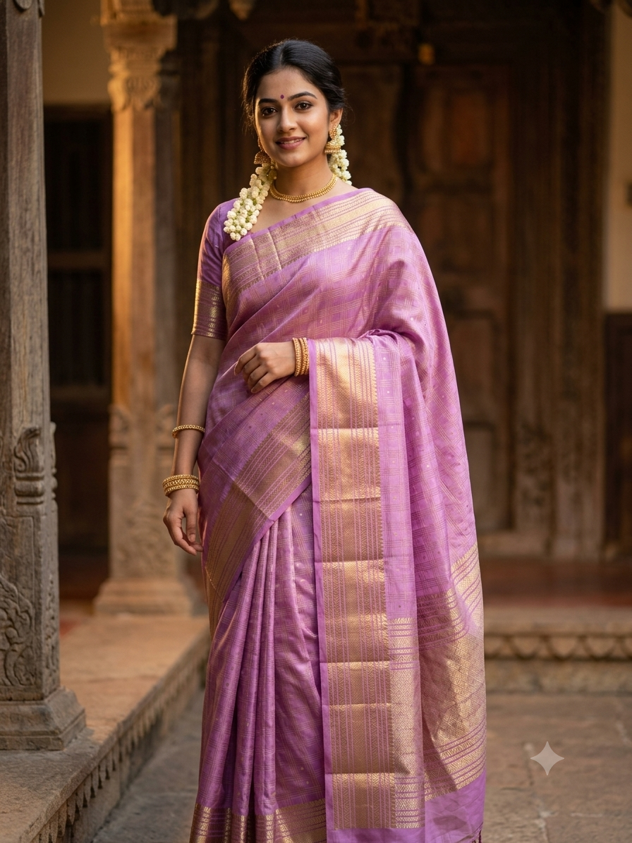 Pure Mysore Silk Saree.