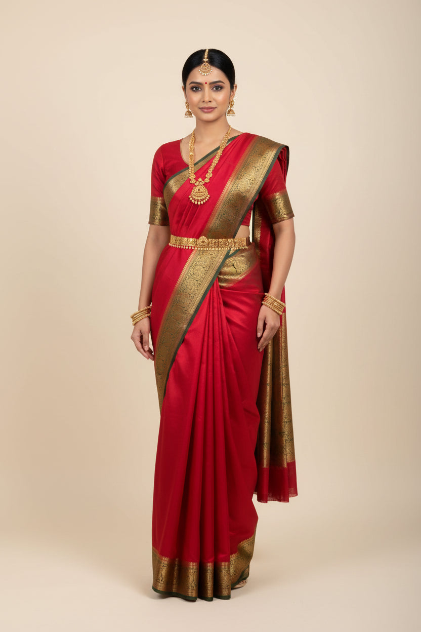 Pure Mysore Silk Saree.