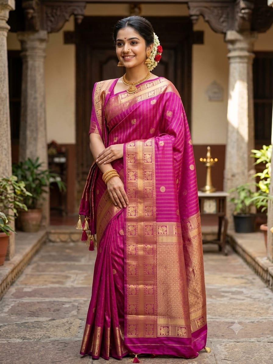Pure Kanchipuram Silk Saree