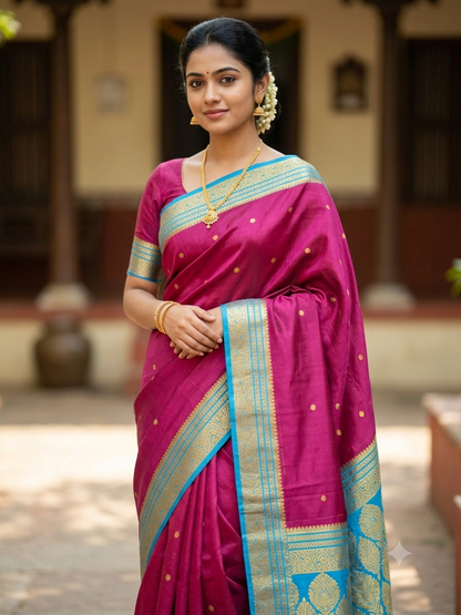 Pure Mysore Silk Saree ( 60 Grams )