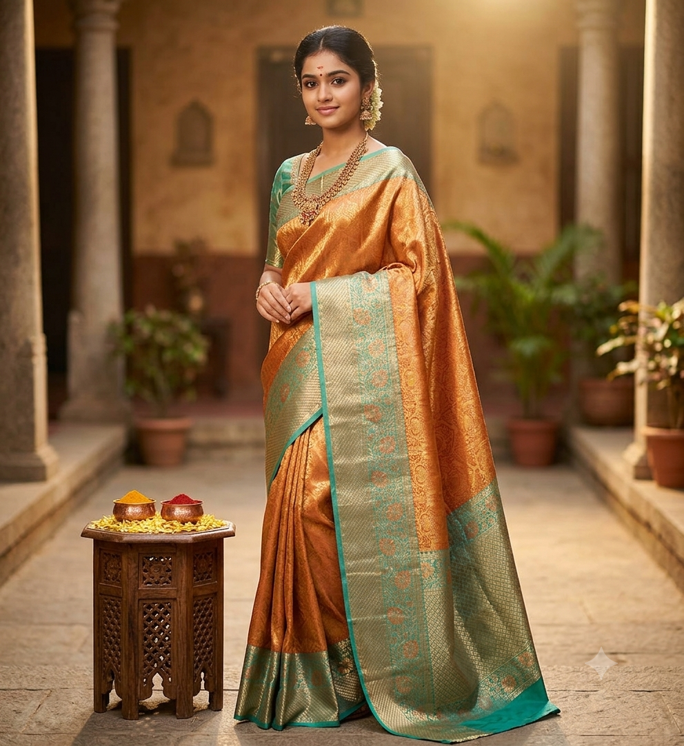 Kanchi Mix Silk Saree