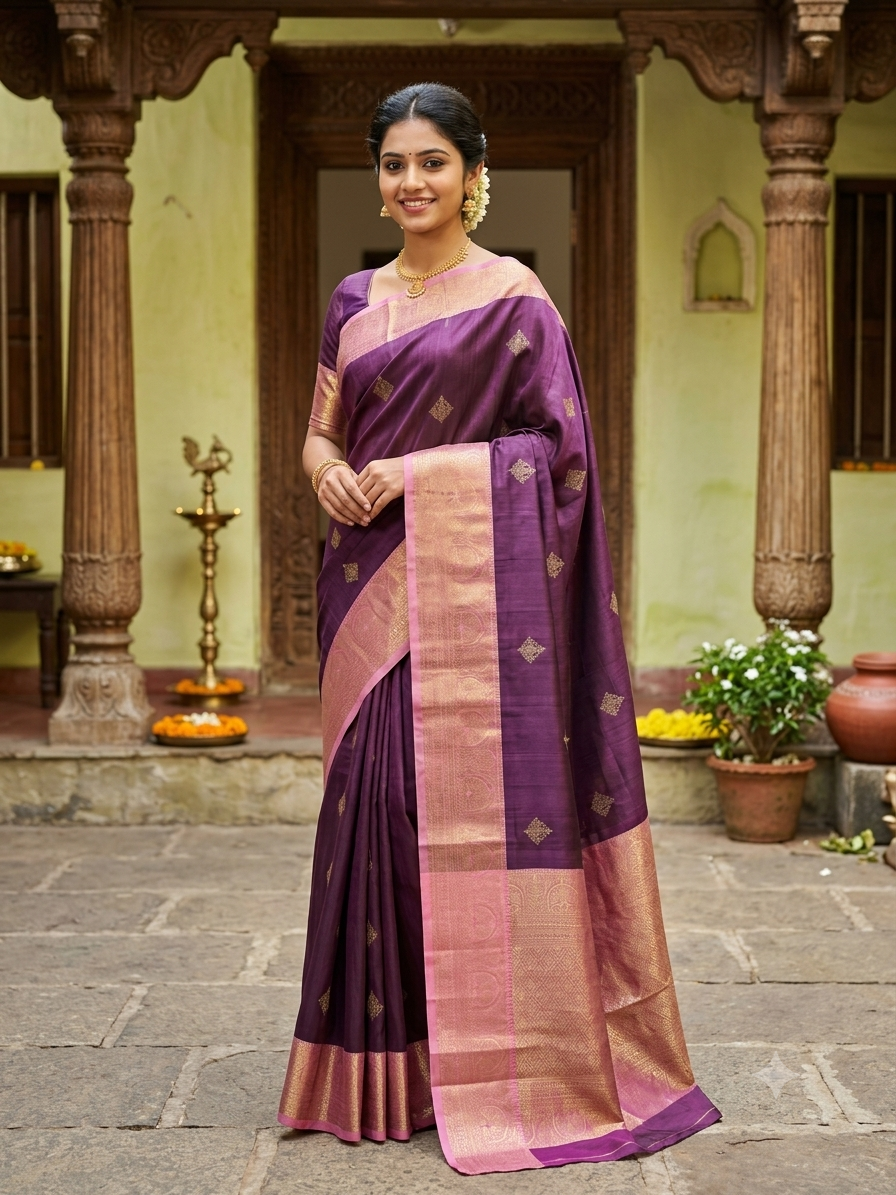 Kanchi Mix Silk Saree