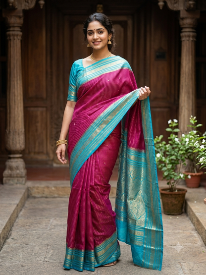 Pure Mysore Silk Saree.