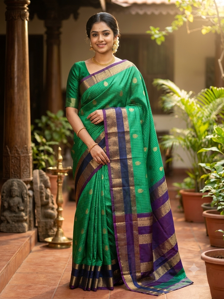Kanchi Mix Silk Saree