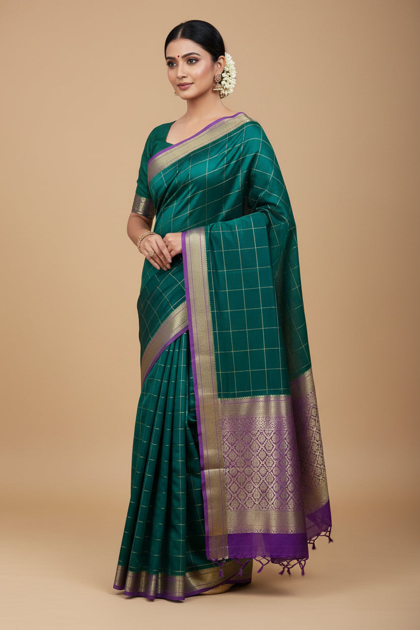 Pure Mysore Silk Saree.