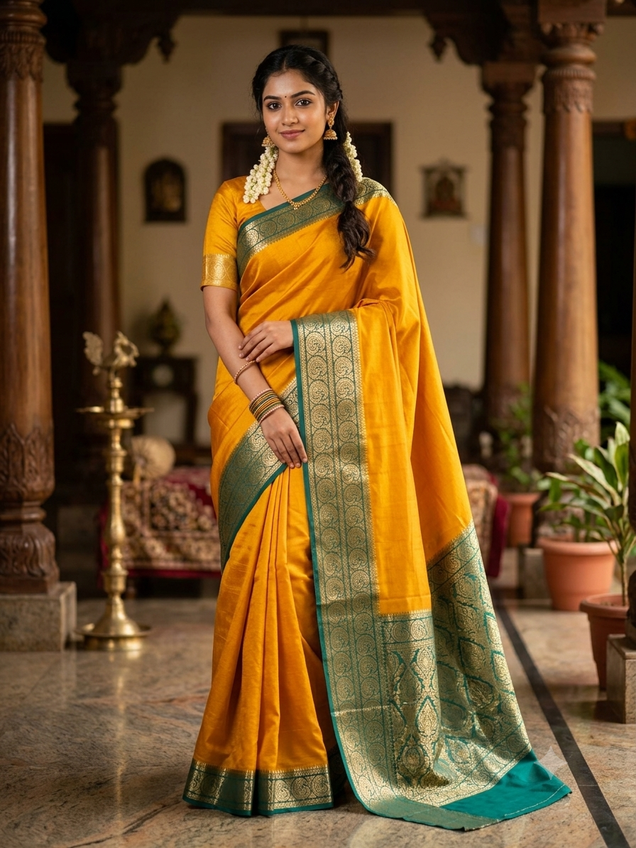 Pure Mysore Silk Saree ( 60 Grams )