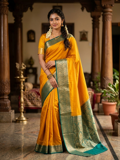 Pure Mysore Silk Saree ( 60 Grams )
