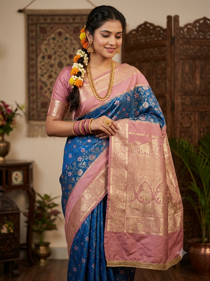 Kanchi Mix Silk Saree