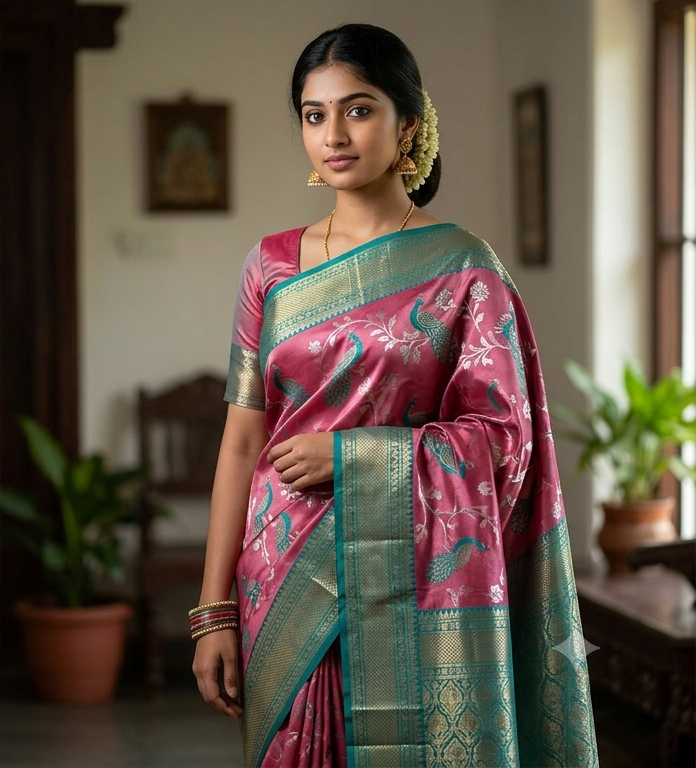 Kanchi Mix Silk Saree