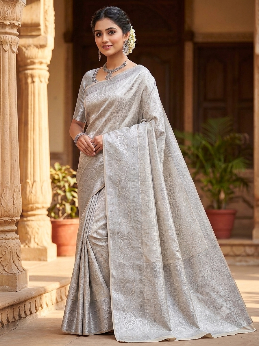 Kanchi Mix Silk Saree