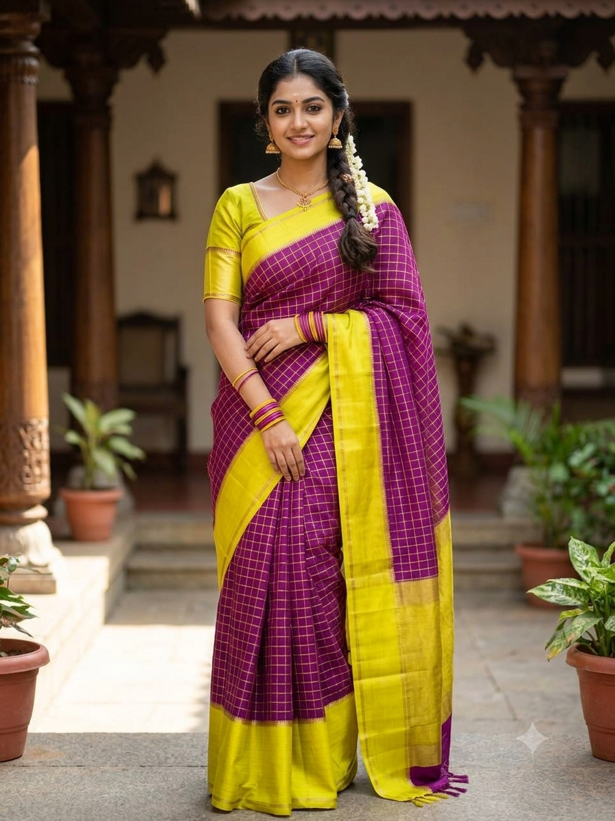 Pure Mysore Silk Saree.